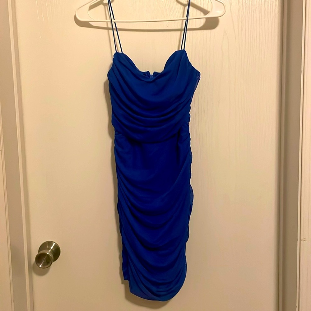 Princess Polly Blue Ruffled Mini Dress